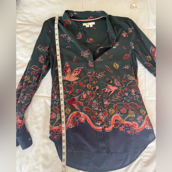 Boden Womans Button Down Silk Blouse - Picture 8 of 11